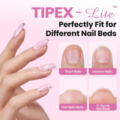 Beetles Tipex Lite Apex tips showing 16 sizes for precise fit