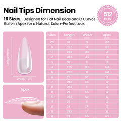 Beetles Tipex Lite tips ideal for press-on makers seeking professional results.