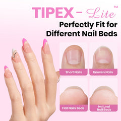 Beetles Tipex Lite UV nail glue 15g secures tips with lasting hold, easy to use