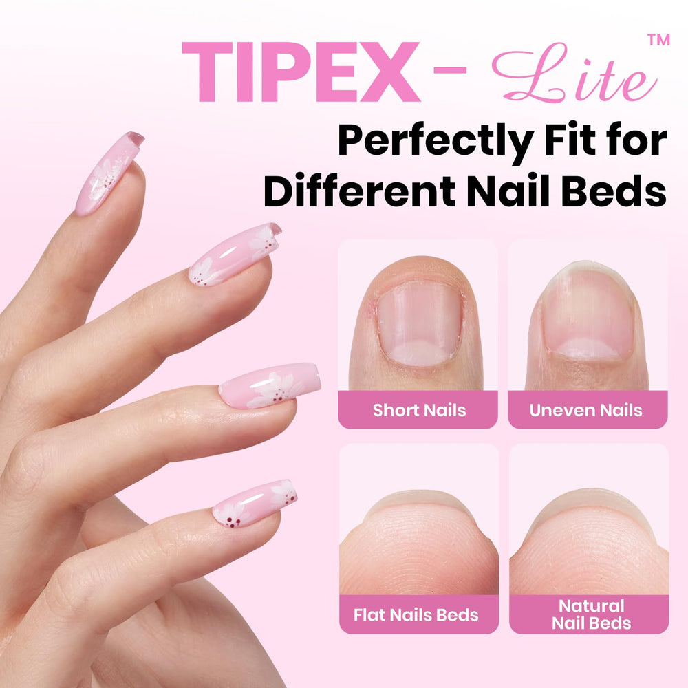 Beetles Tipex Lite UV nail glue for strong adhesion