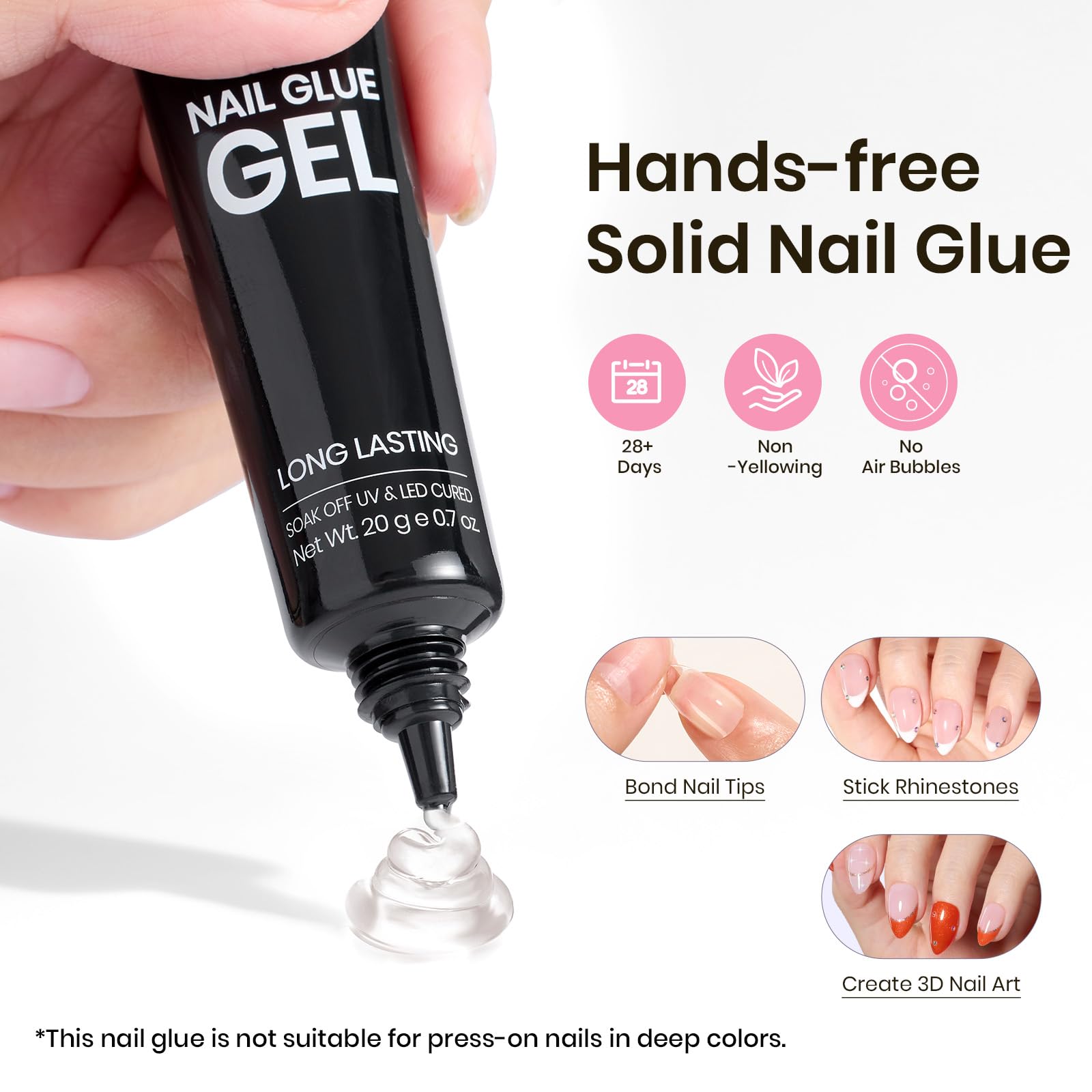 Beetles Tipex nail file helps shaping before applying tips.