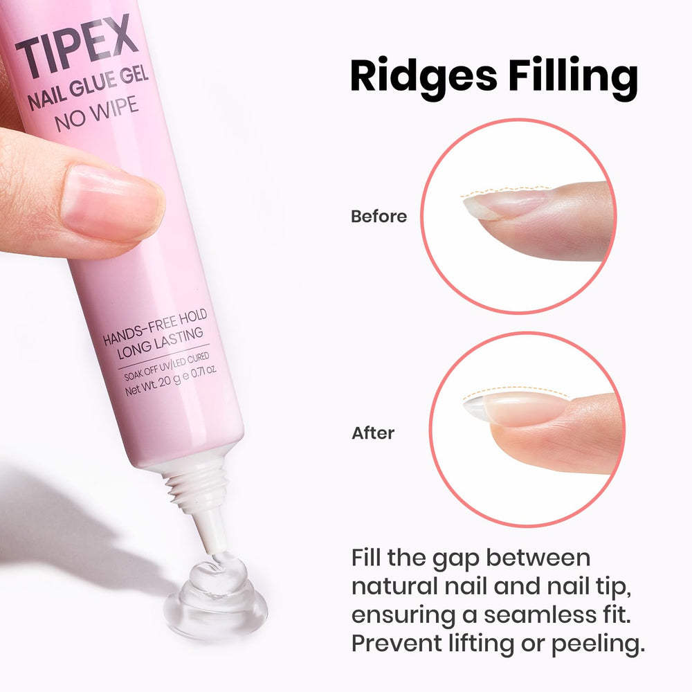 Beetles Tipex Nail Glue Gel long wear demo showing up to 28+ days of wear