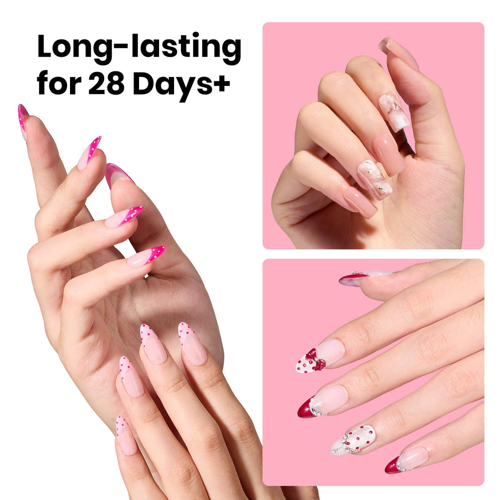 Beetles Tipex Nail Glue Gel self-leveling texture spreads evenly and reduces overflow