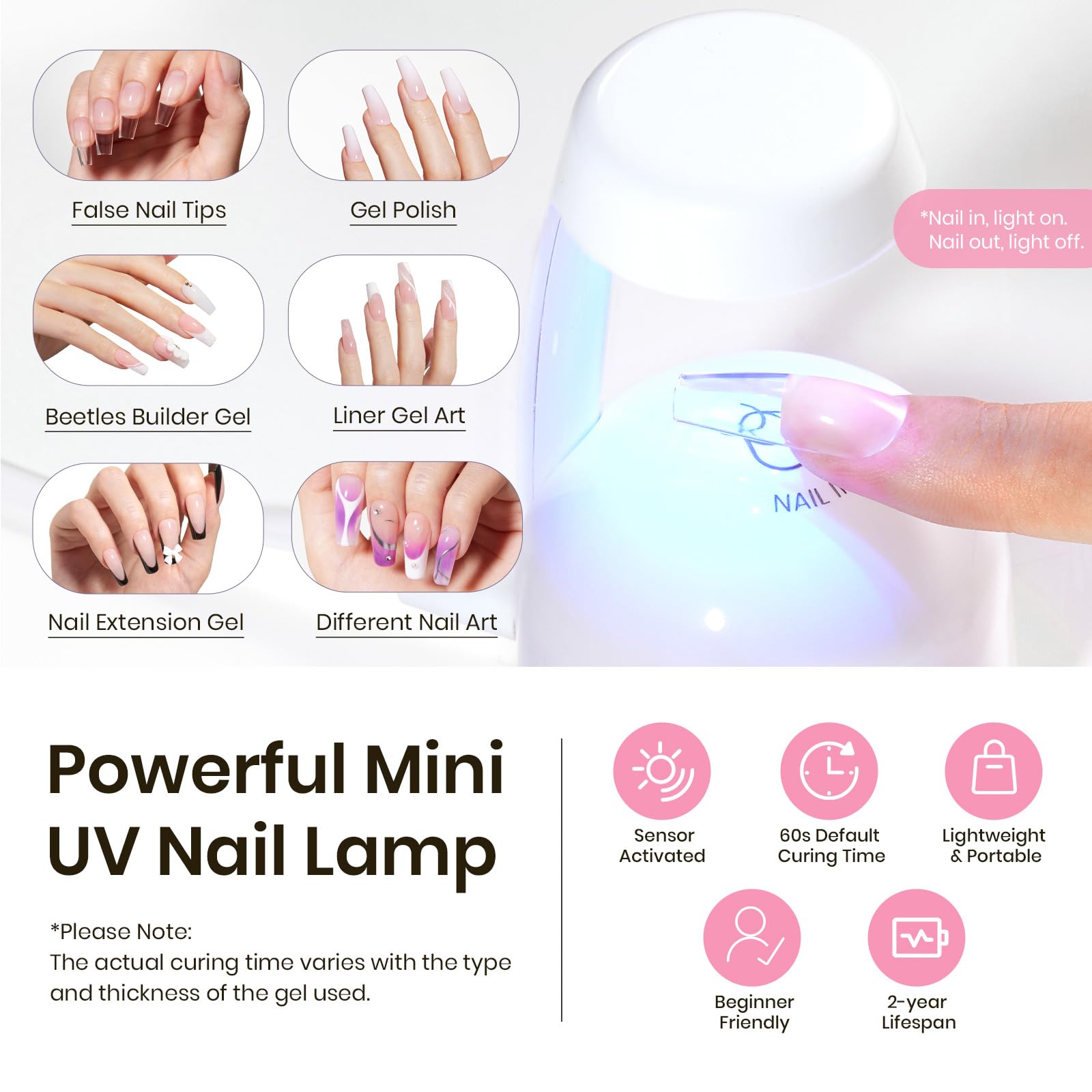 Beetles Tipex nail tips 16 sizes ensure a perfect fit and secure adhesion