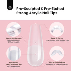 Beetles Tipex pre‑built apex tips showing integrated strength for durability