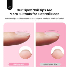 Beetles Tipex pre-etched tips offer pre-building convenience.