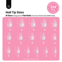 Beetles Tipex pre-etched flat tips for seamless nail extensions