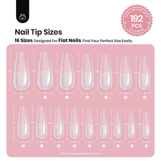 Beetles Tipex pre-etched tips deliver durable, ready-to-use nails