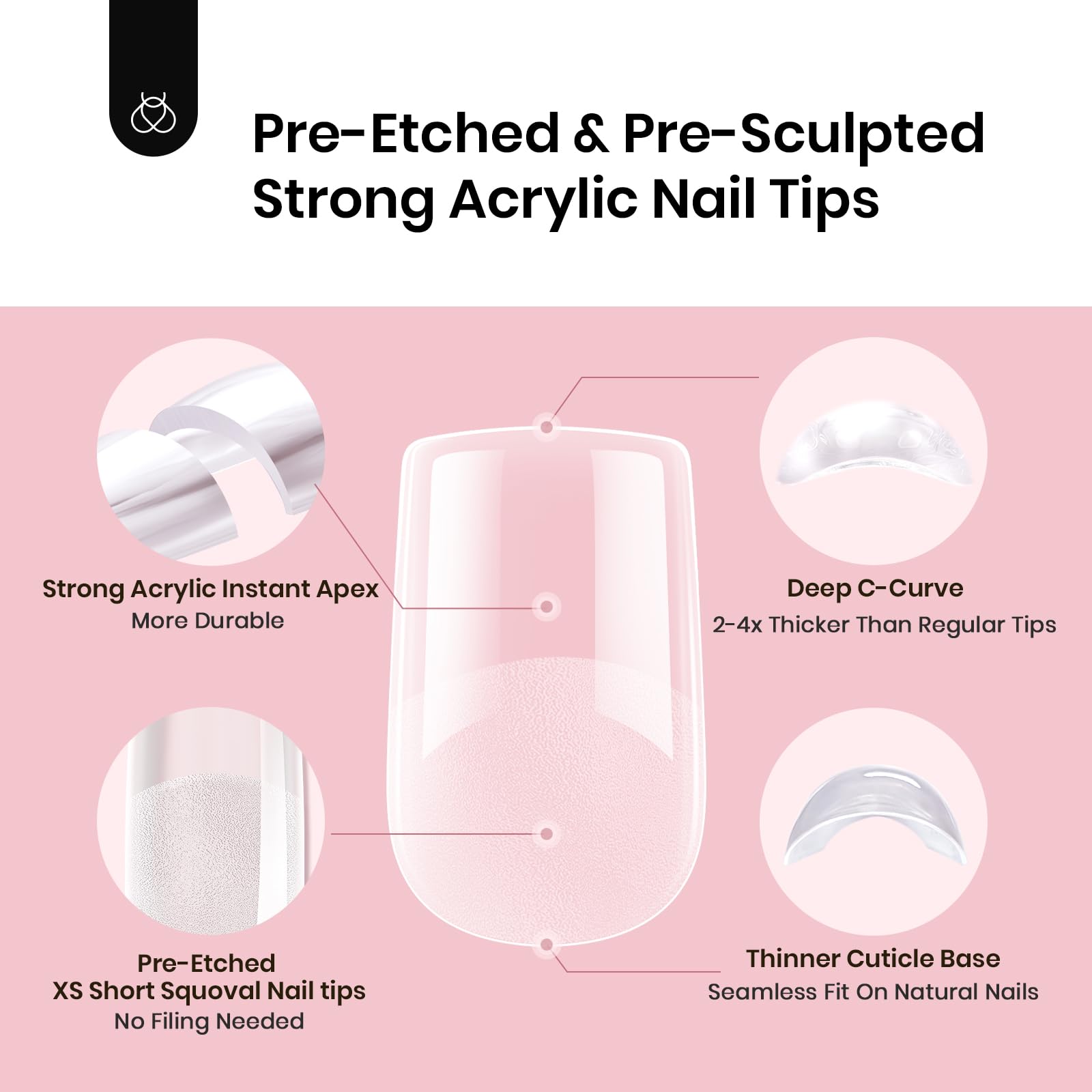 Beetles Tipex full-cover tips require solid glue for durable adhesion