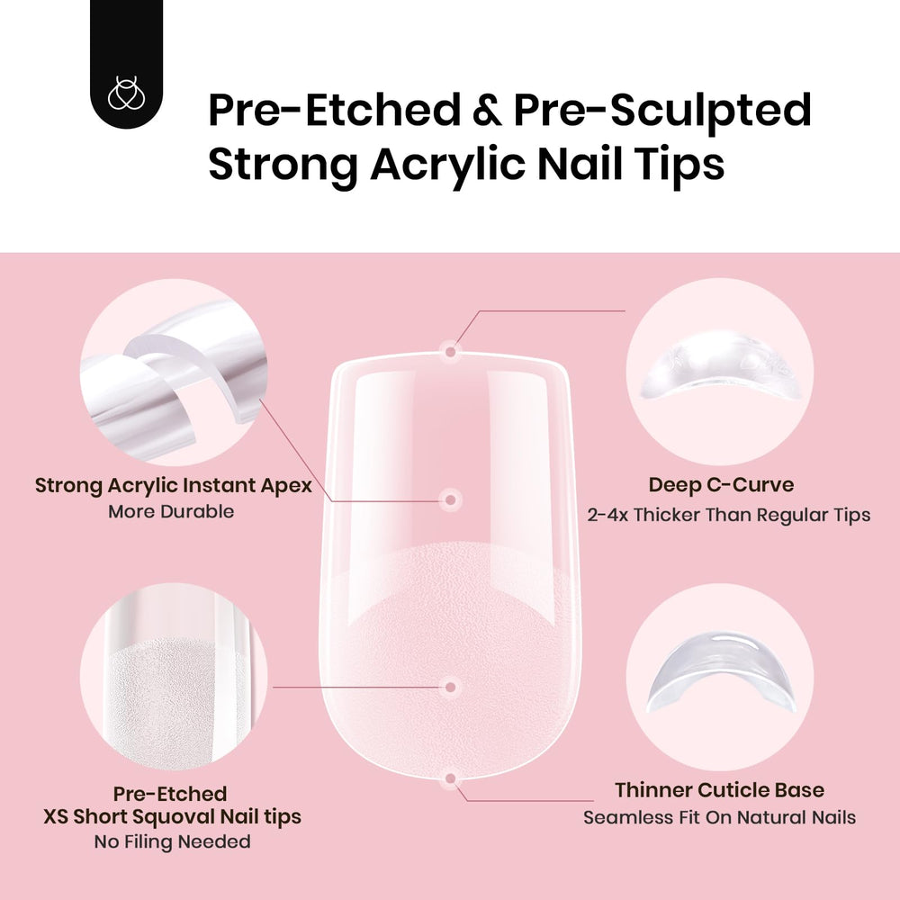 Beetles Tipex full-cover tips require solid glue for durable adhesion