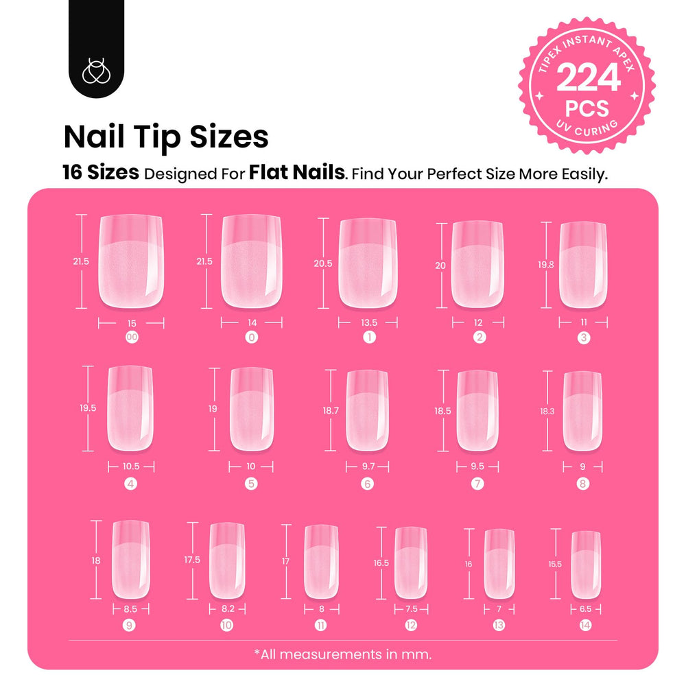 Beetles Tipex solid nail glue ensures clean application.
