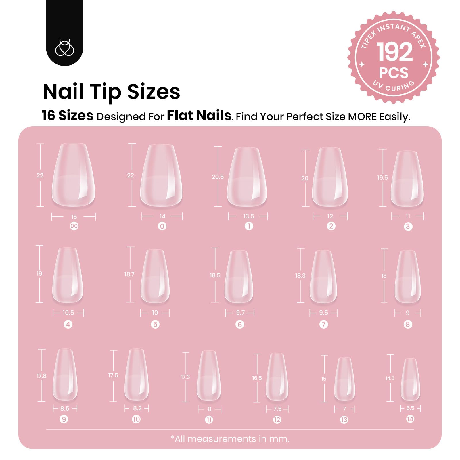 Beetles Tipex thick apex tips save time with built-in structure