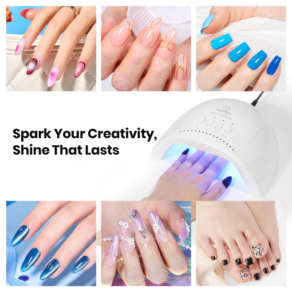 Beetles UV Nail Lamp auto-sensor feature illustrating touchless on/off operation