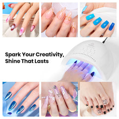 Beetles UV Nail Lamp auto-sensor feature illustrating touchless on/off operation