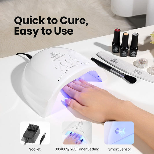 Beetles UV Nail Lamp top view highlighting even light distribution for flawless finishes