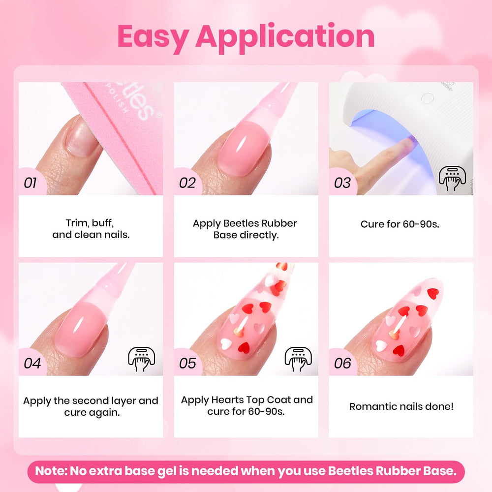Beetles Valentine gift packaging set for nail enthusiasts