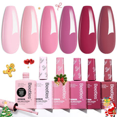 Beetles Valentines set on a date night manicure inspiration