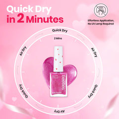 Beetles Valentines Day gift nail polish highlighting gift-ready presentation.
