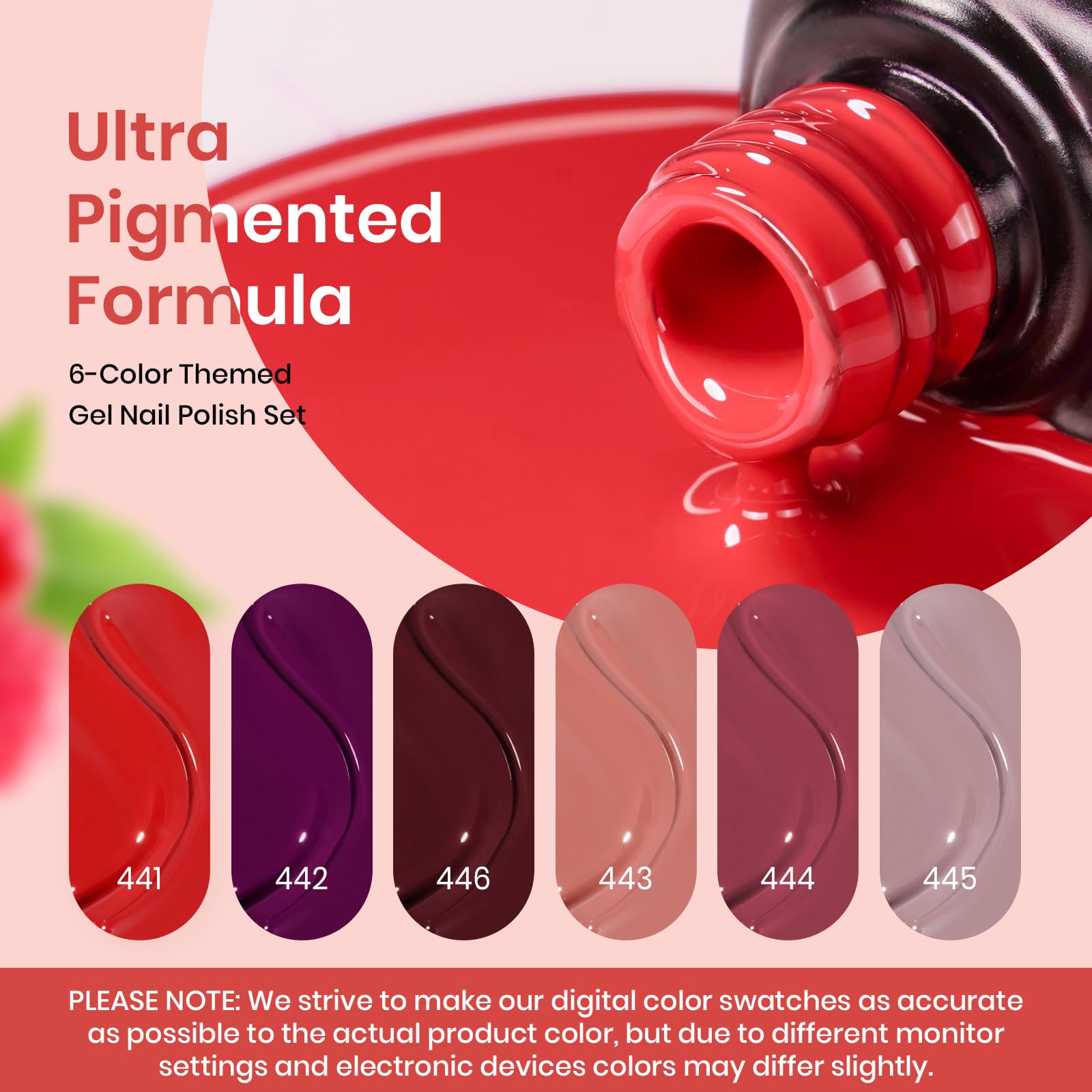 Beetles Valentines gel polish set Brown Sangria shade for warm, sophisticated nails.