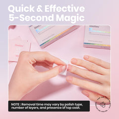Beetles Vitamin E enriched remover wipes cleanse while nourishing fragile nails