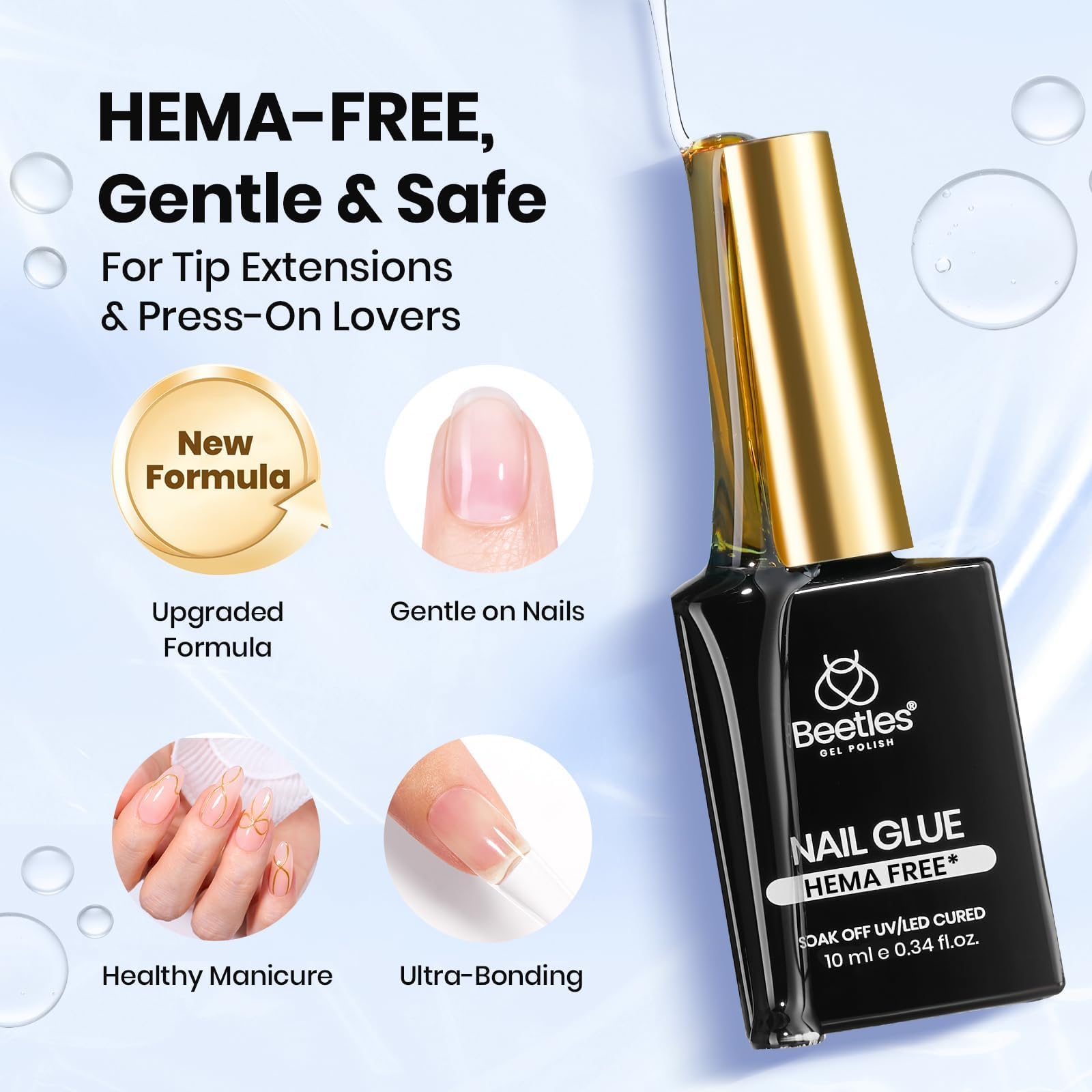 Beetles vitamin E nourishing prep bottle highlights gentle care for nails