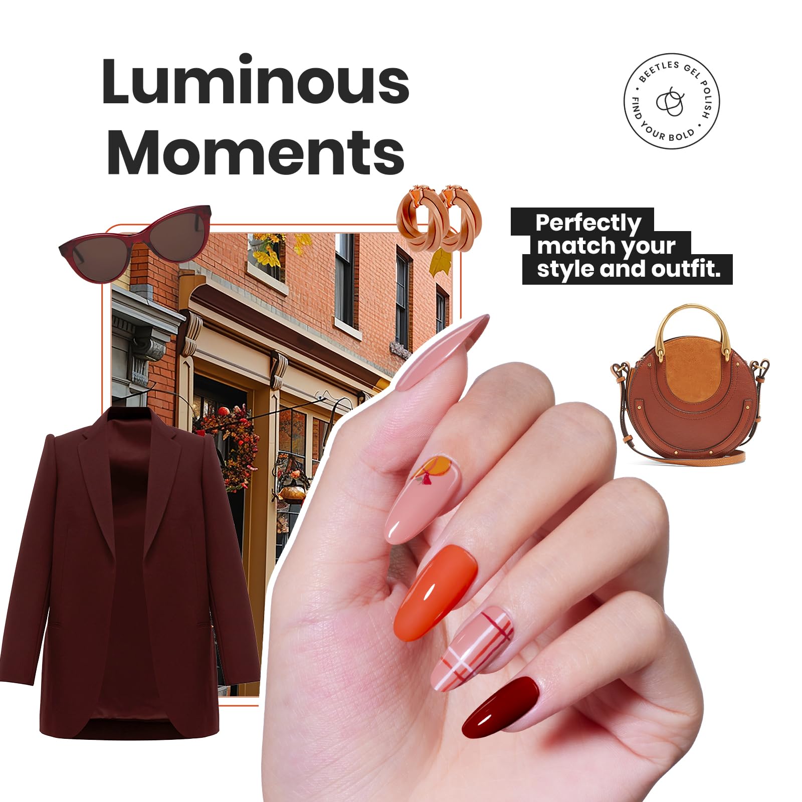 Beetles P180 natural, low-odor formula strengthens nails during wear.