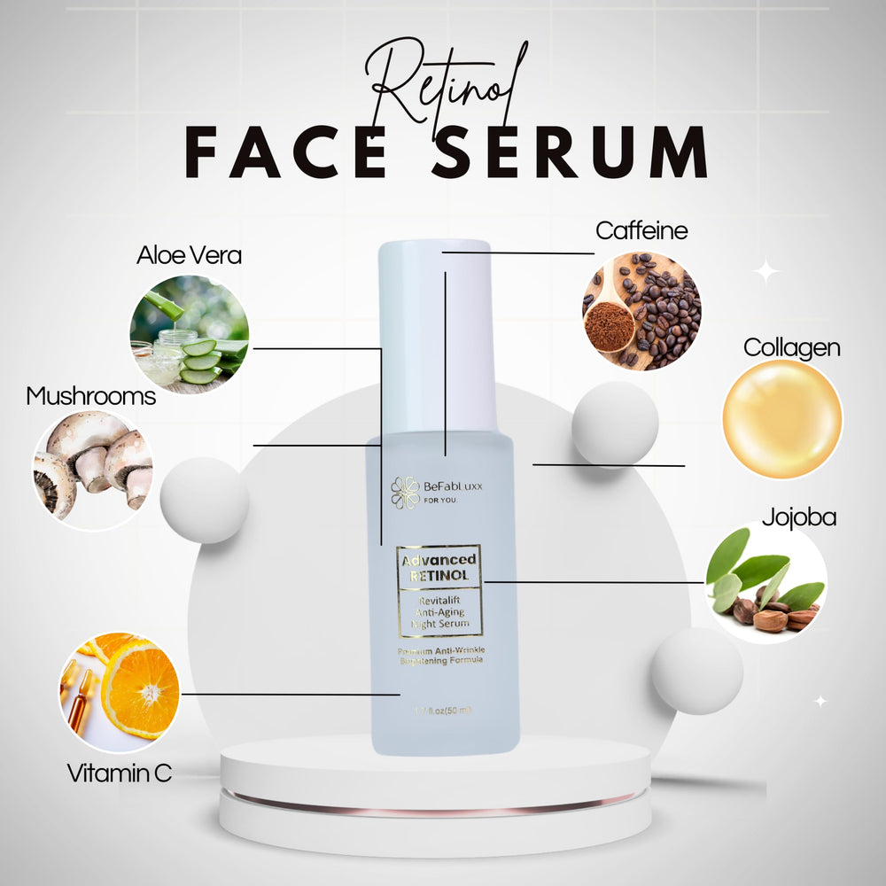 BeFabLuxx Niacinamide and vitamins C & E promote even tone.