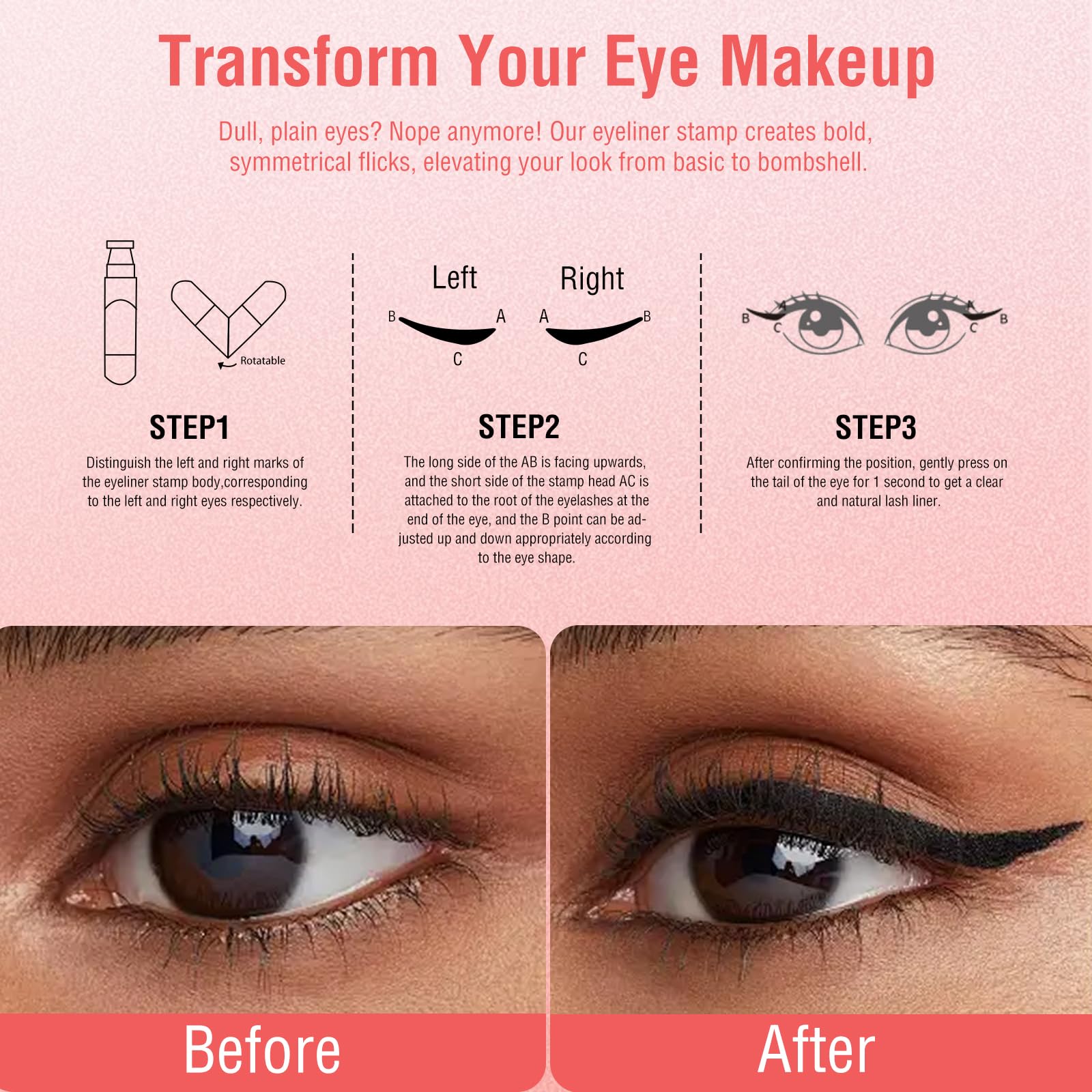 Eyeliner Stamp beginner-friendly application for crisp lines.