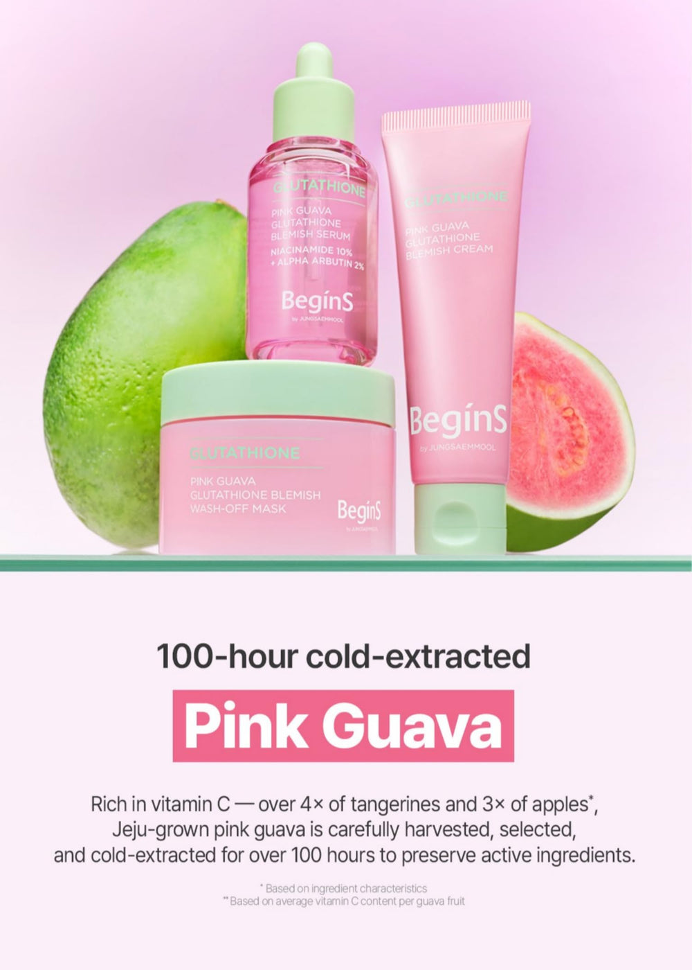 BeginS by JUNGSAEMMOOL heat-activated texture delivers a steam-like massage.