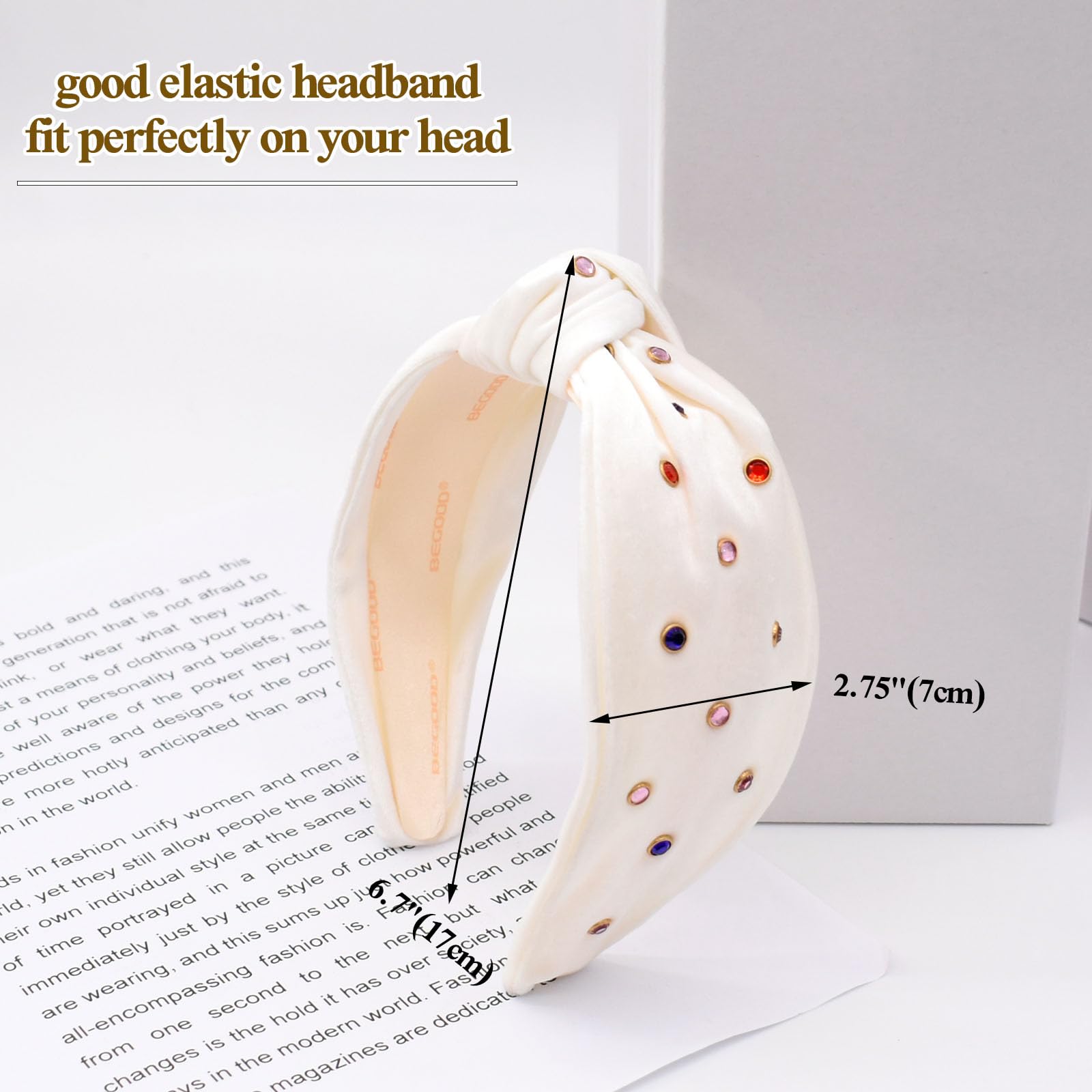 BEGOOD multiuse-headband suitable for parties, work, and daily wear.