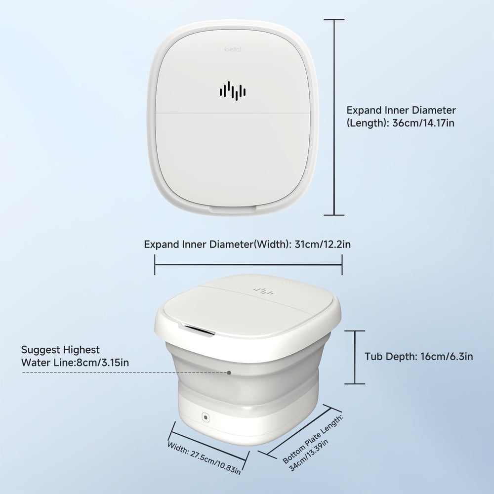 Beici foot spa with bubble jet providing a relaxing massage at home.
