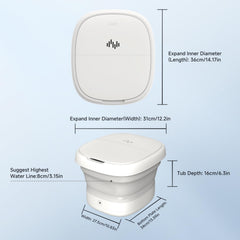 Beici foot spa with bubble jet providing a relaxing massage at home.