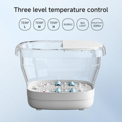Beici foot spa offers adjustable temperatures for personalized warmth.