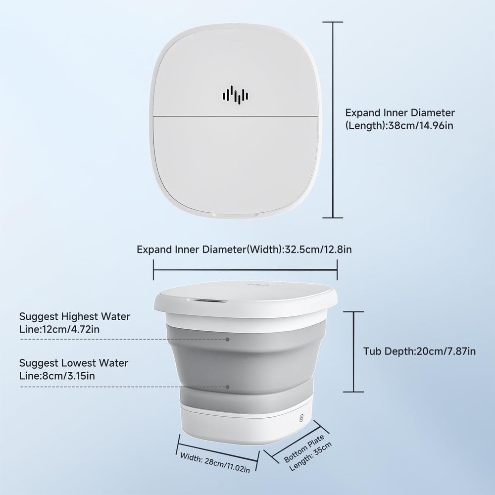 Beici foot spa with bubble jet for gentle relaxation during soak.