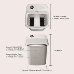 Beici foot spa 13L deep tub provides ample soaking space for feet
