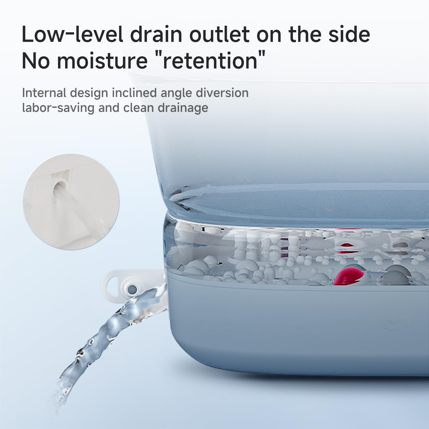 Beici foot spa expanded inner diameter for comfortable foot placement.