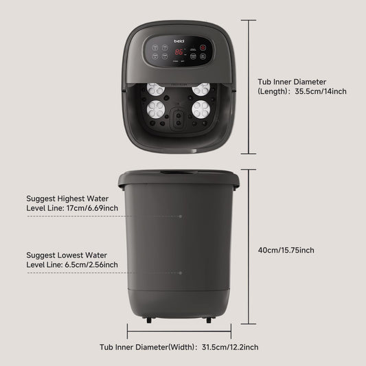 Beici High Depth Foot Spa with six-massage-balls offering varied contact.
