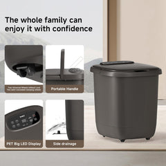 Beici High Depth Foot Spa timer features for planning sessions.