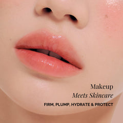 BEIGIC 01 Tulle shade on cheeks demonstrates buildable color.