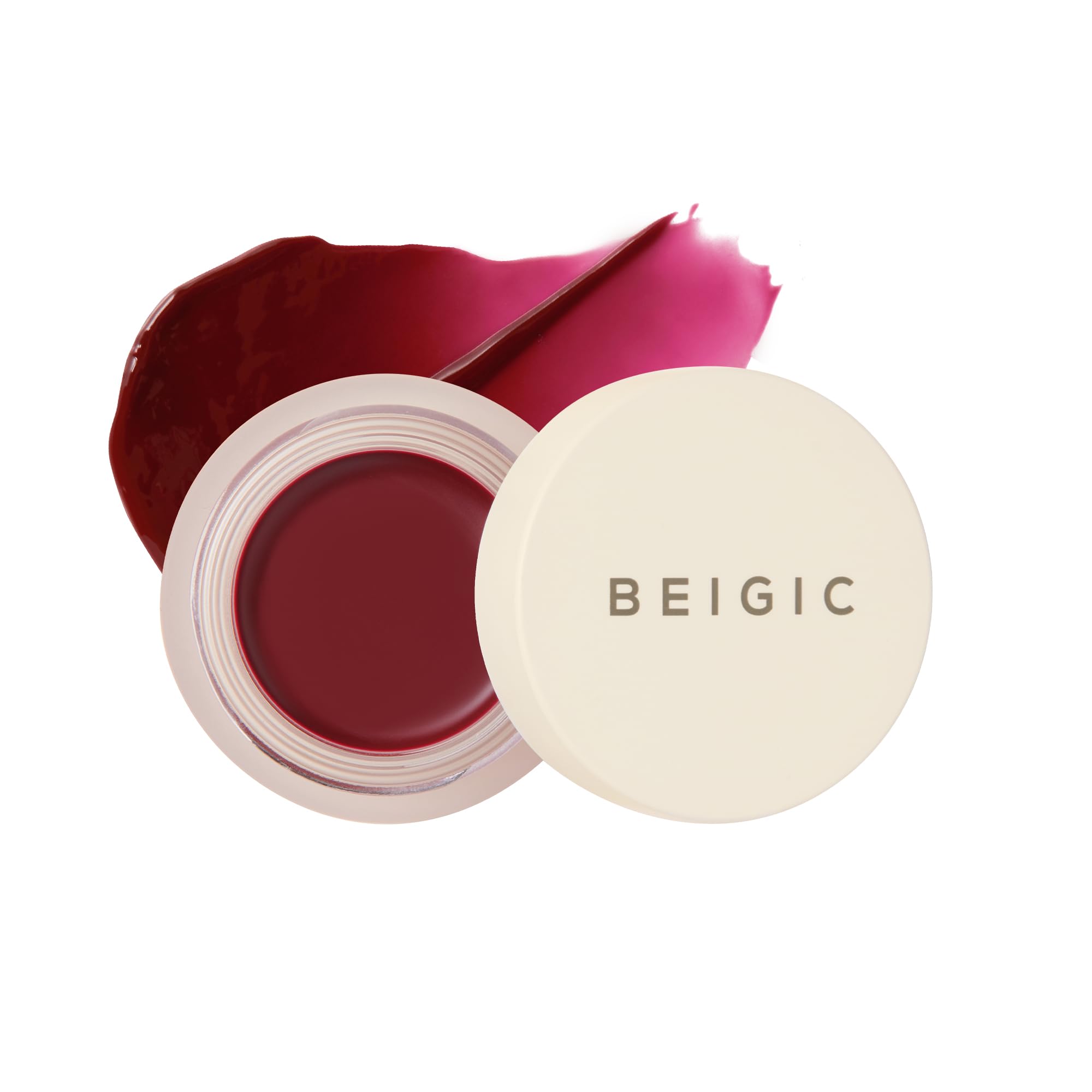BEIGIC Flush Lip & Cheek Balm product shot with premium packaging and versatility