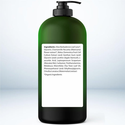 Being Naturals Aloe Vera Gel texture close-up showing silky hydration.