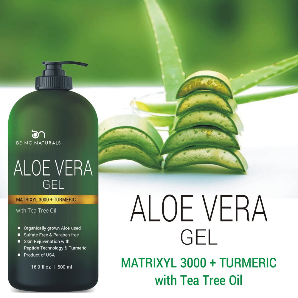 Being Naturals Aloe Vera Gel with turmeric extract for antioxidant-rich care