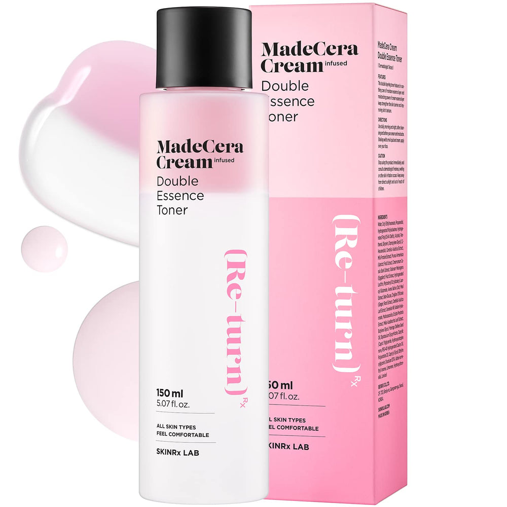 BEISIKS SKINRxLAB MadeCera Cream Double Essence Toner bottle for deep hydration.
