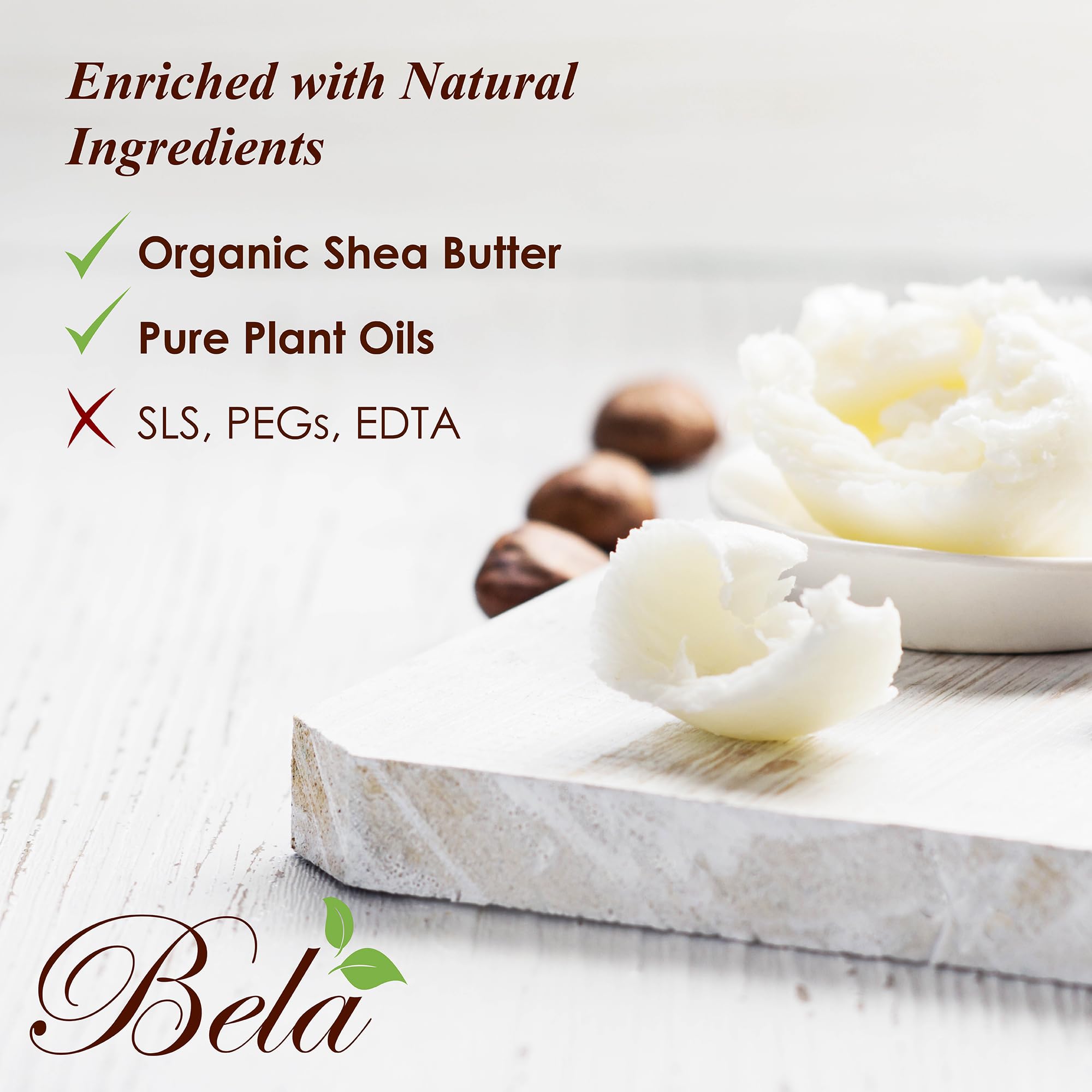 BELA Goat Milk Sea Salt soap bar in a shower setting with dense lather.