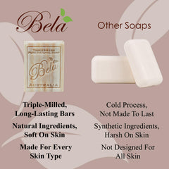 BELA lavender soap bar – relaxing scent and gentle skin care.