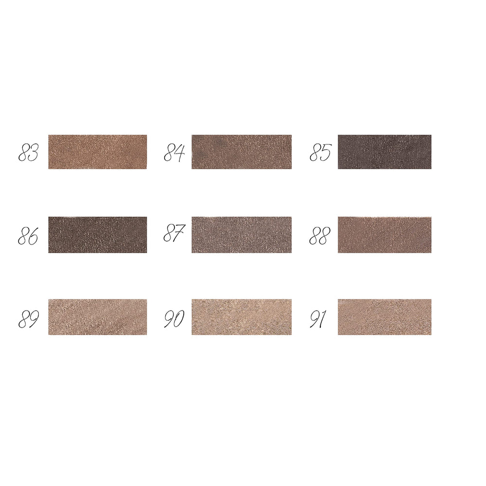 Belé Make Up Italia b.One Eyeshadow 84 Wood Matte, swatch on skin, true color payoff.