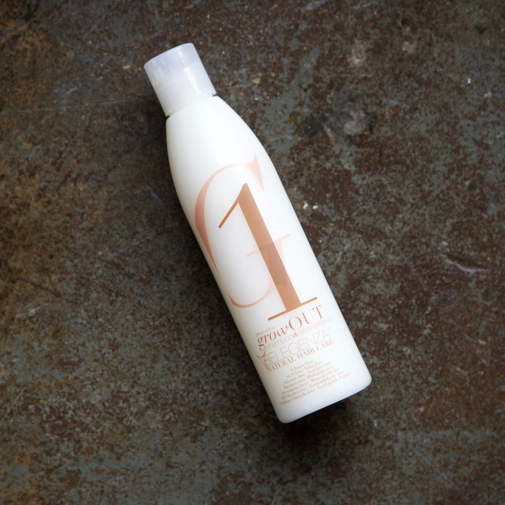 Belegenza GrowOut Shampoo Strengthener ingredients highlight nourishing botanicals for scalp support