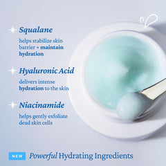 Belif Aqua Bomb after-application skin appears hydrated and plump