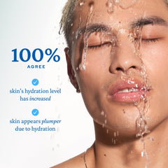Cooling Aqua Bomb application image highlighting refreshing feel