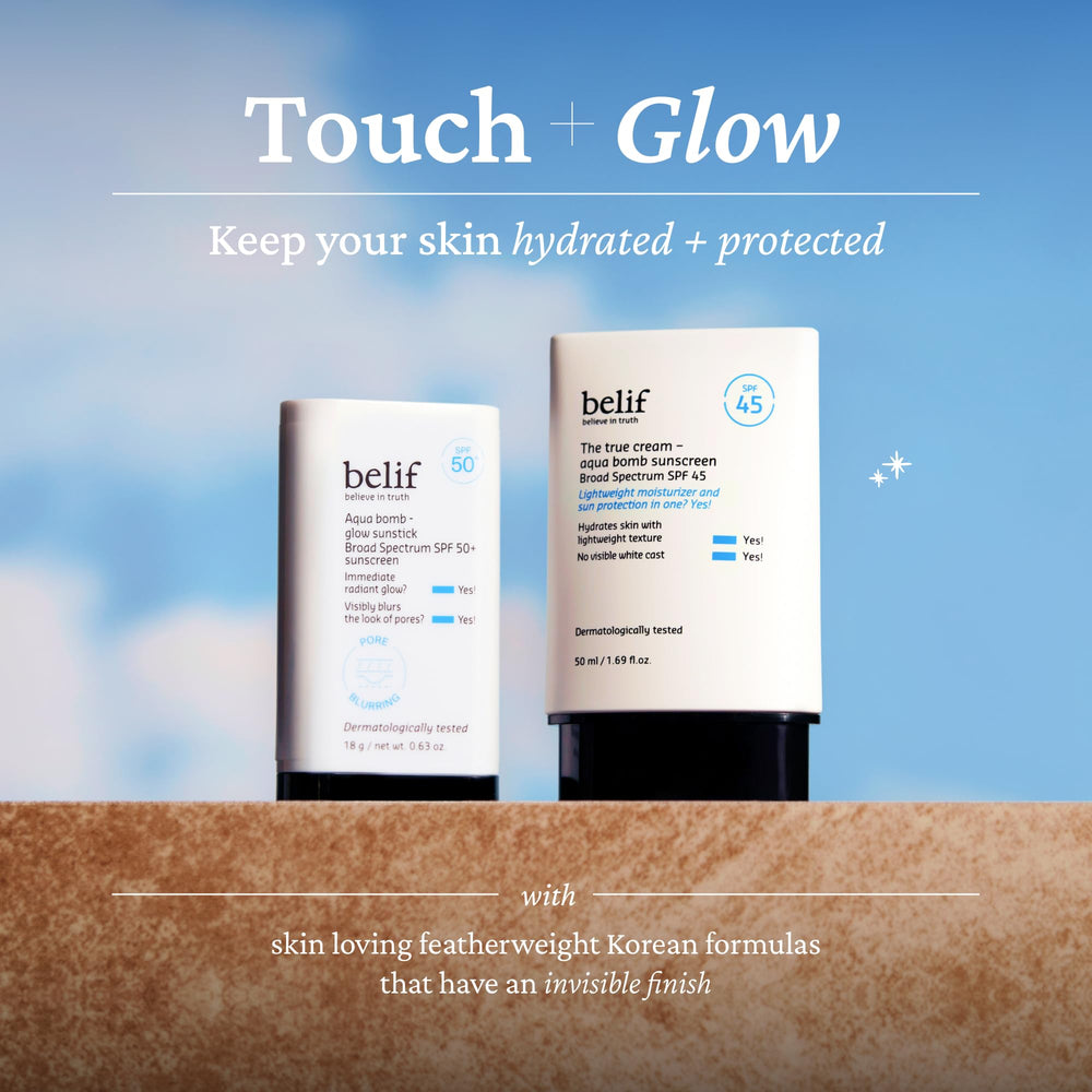 Belif Aqua Bomb mineral-oil-free and SLS/SLES-free formula for a lighter feel.